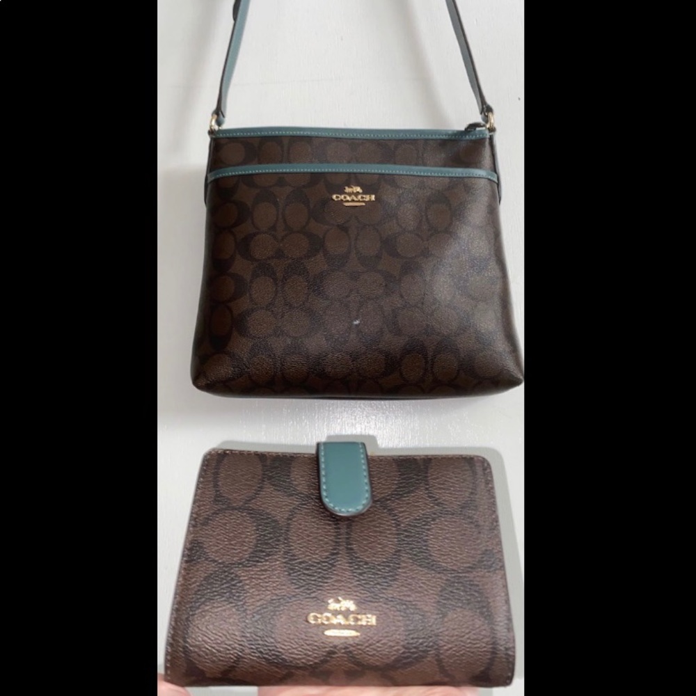 Coach crossbody with matching wallet